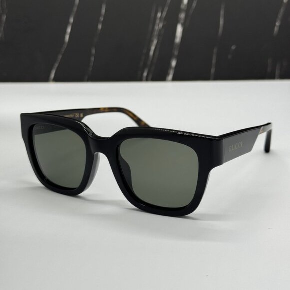 NEW GG1670SK 001 GUCCI SUNGLASSES BLACK HAVANA GREY UNISEX EYEWEAR GUCCI - Picture 3 of 12